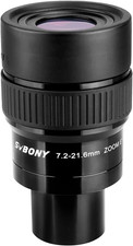 SV191 Zoom Eyepiece, Zoom 7.2 to 21.6mm, Telescope Eyepiece 1.25" FMC, 42 -65  F