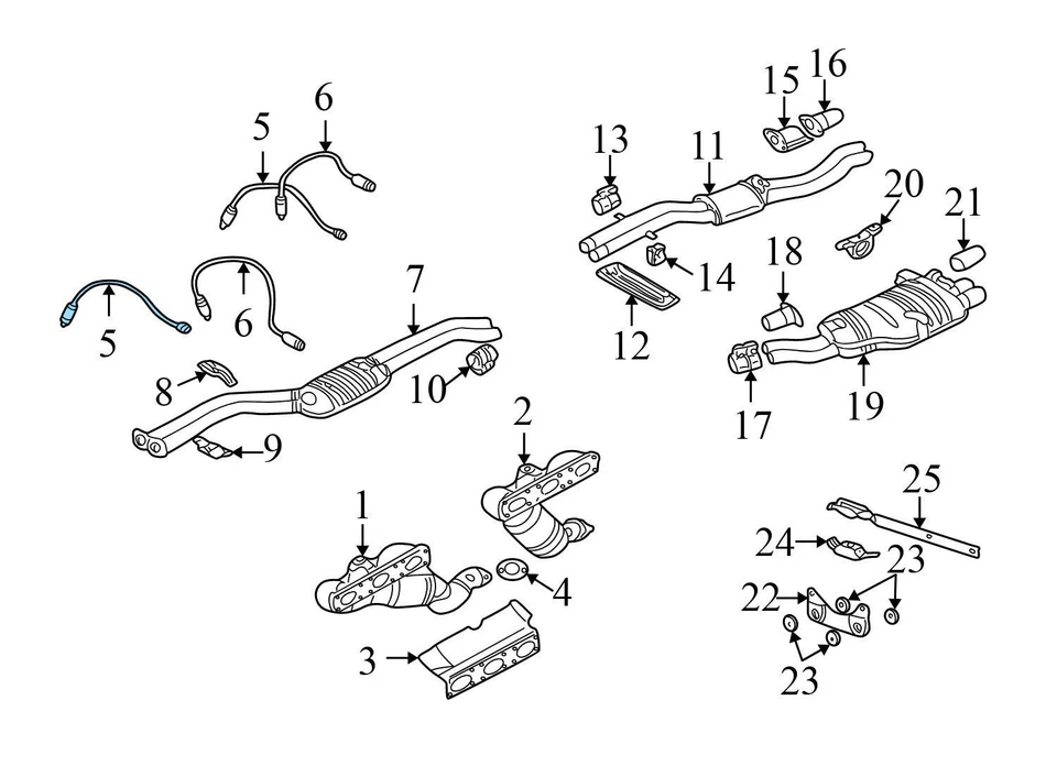 BMW 328CI 2000 - O2 / sensor de oxígeno 1742050 Foto 3 de 4