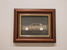 Ken Broadbent Collage Mercedes 230E aus Uhrenteile