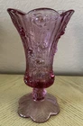 Fenton 1990-91 9" Dusty Rose Pedestal Vase