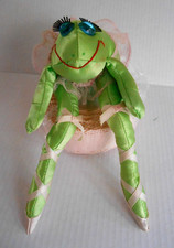 VTG Russ Berrie Satin Sophisticates FROG BALLERINA Stuffed Plush Shelf Sitter