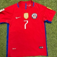 Nike Chile 2014 World Cup Home Shirt #7 Sanchez Size S #football #chile