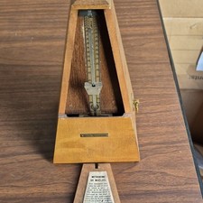 Seth Thomas Vintage Mechanical Wood Metronome E873-006 for Piano Violin Cello