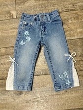 Bongo Girls 4T/4 Embroidered Flare Jeans With Bows