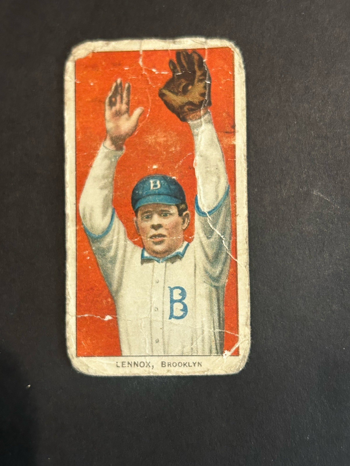 1909-11 T206 - Ed Lennox 350 Back (RC)