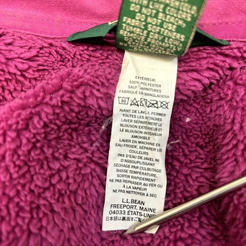 L.L. Bean Jacket 3-1 Adventure Seeker Girls Sz L 14-16 Full Zip Hooded Fleece - Picture 16 of 16