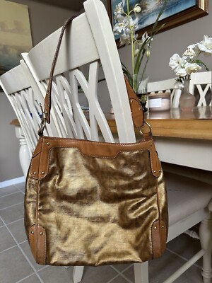 バッグ Michael Kors Y2K Hobo Shoulder Bag BR Y2K Michael Kors Gold MK signature logo hobo shoulder bag purse