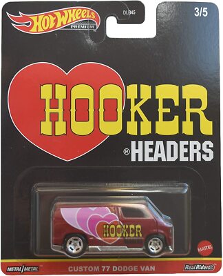 Hot Wheels 2021 ''Speed Shop Garage'' Hooker Headers Custom 77 Dodge Van 