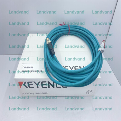 Keyence OP-87459 Industrial Ethernet Cable 10M M12 Round 4 PIN to