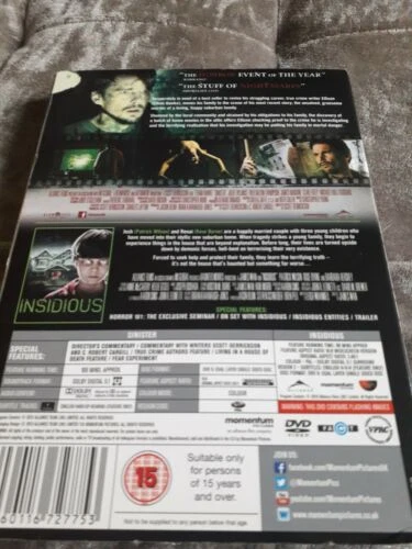 Sinister/ Insidious DVD Ethan Hawke 2010 Free UK P&P Value Guaranteed - Image 2 of 4