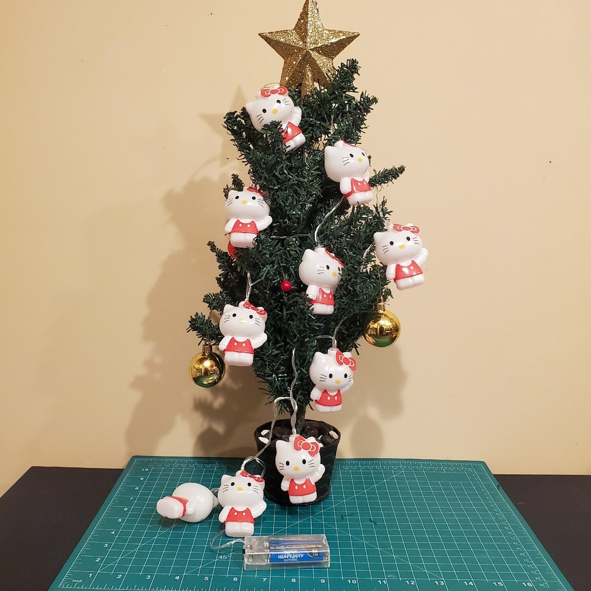 Hello Kitty Christmas lights 🎀 10 Christmas tree rope string
