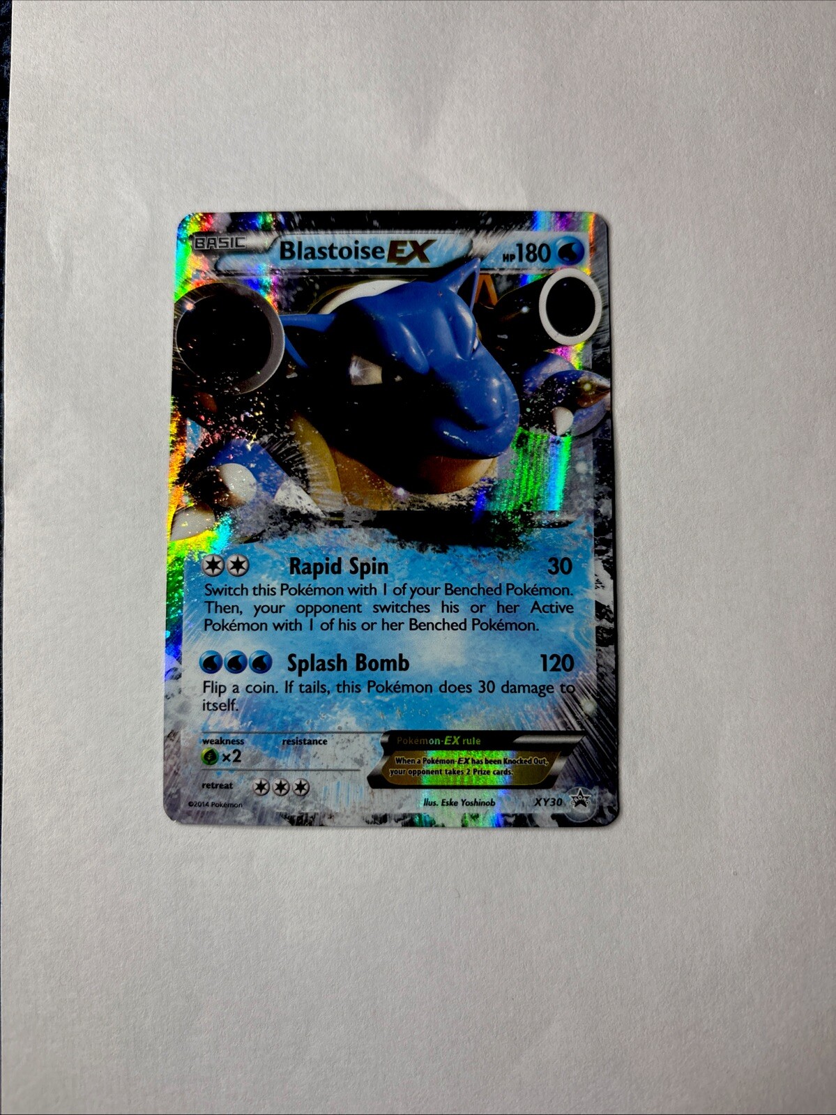 2014 Blastoise EX XY30 Black Star Promo Ultra Rare Holo Pokemon TCG Card