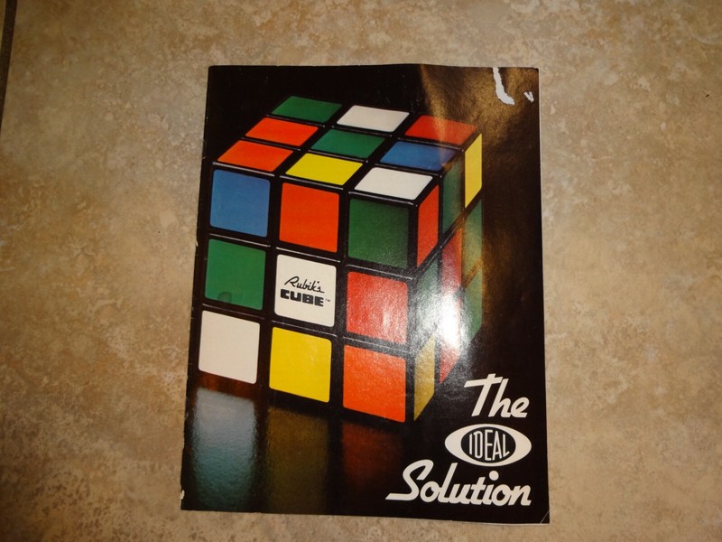 Vintage Original 1980 - The Ideal Solution Rubik's Cube Magazine-