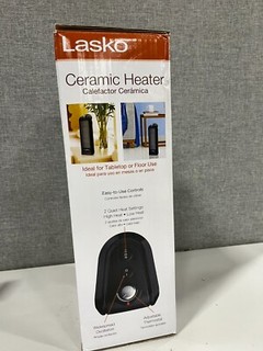 Lasko Oscillating Ceramic Space Heater for Home with Overheat Small Black