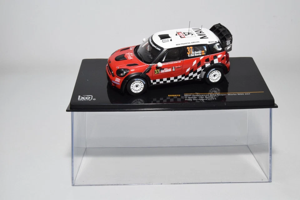 B24 1:43 IXO RAM472 MINI COUNTRYMAN JOHN COOPER WORKS #37 RALLY SARDEGNA 2011 MB - Immagine 2 di 4