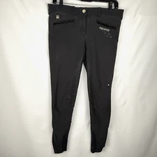 Equiline Breeches Full Seat Riding Pants IT44 US30 Embroidery Studs Italy Y2K