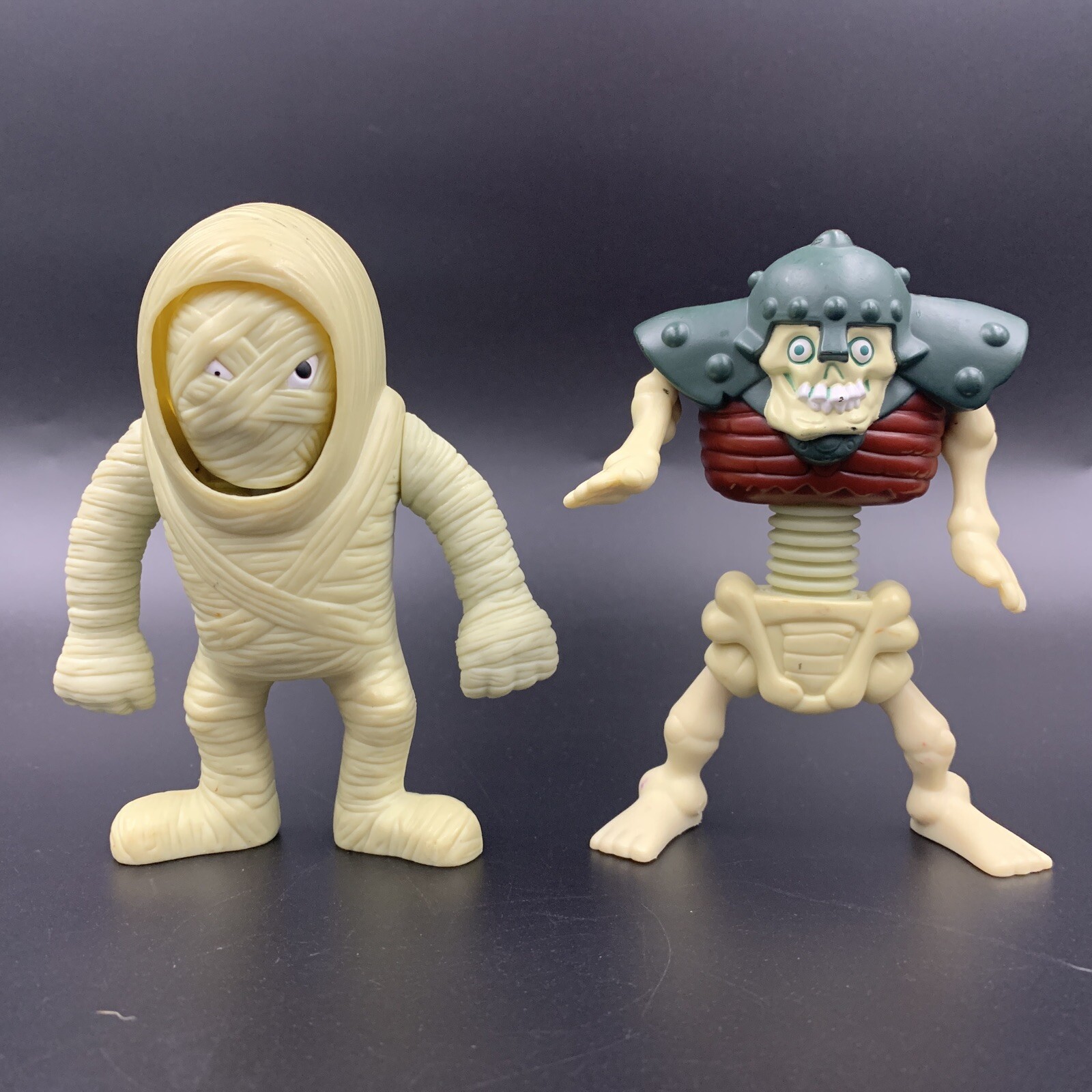 McDonalds Toy Quest Stretch Screamers Mummy & Skeleton eBay