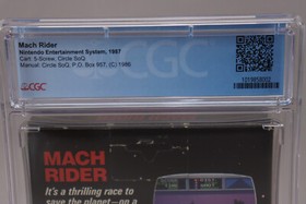 Mach Rider Nintendo NES 1987 CIB Complete in Box CGC Graded 8.0 w/9.6 Cart!