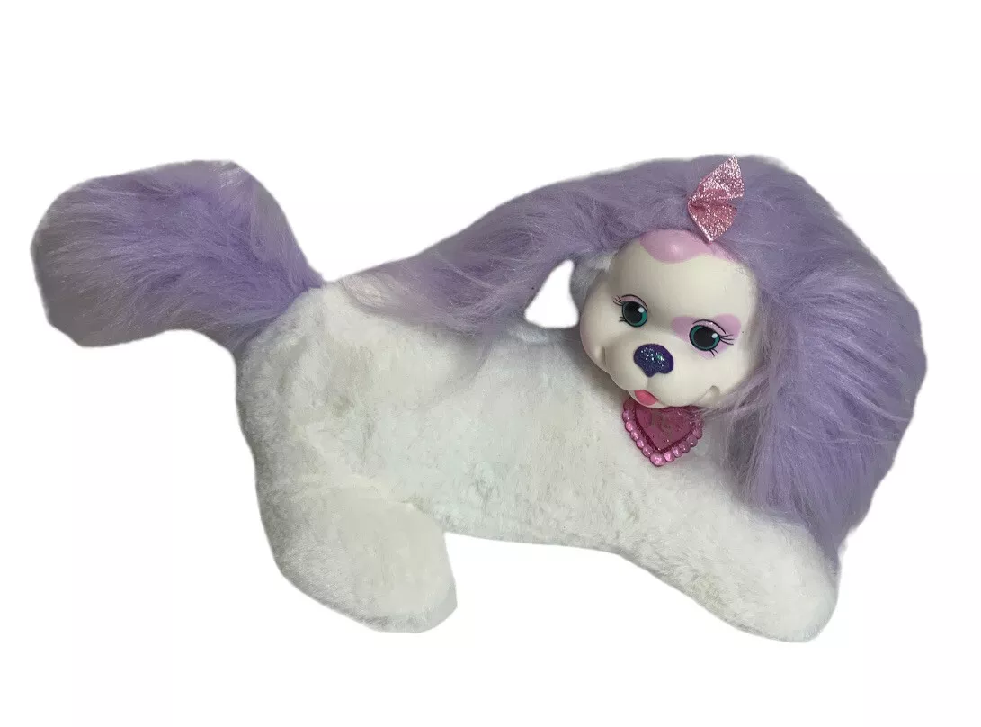 Puppy Surprise Plush CALI Her Puppies White Purple with 3 Pups