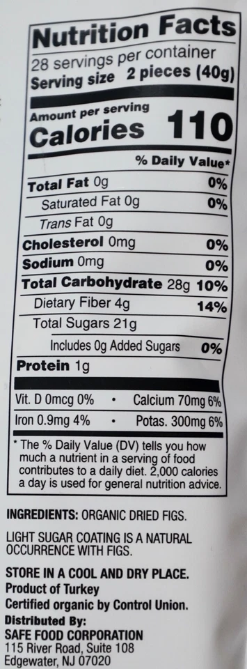 Fruta soleada USDA orgánica Smyrna higos frutos secos sin azufre, 40 onzas Foto 2 de 2