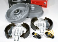 FüR VW Golf 4 Cabrio - Zimmermann Bremstrommeln Backen ZubehöR Radzylinder Hinte