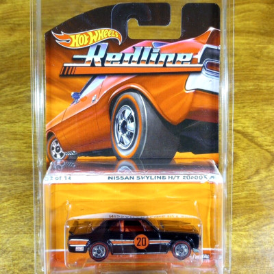 Hot Wheels Heritage Redline Nissan Skyline H/T 2000GT-X Black