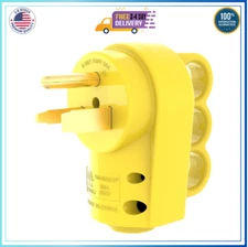 RVGUARD 50 Amp NEMA 6-50R Surface Mount Receptacle, 125/250 Volt Power Outlet, Y