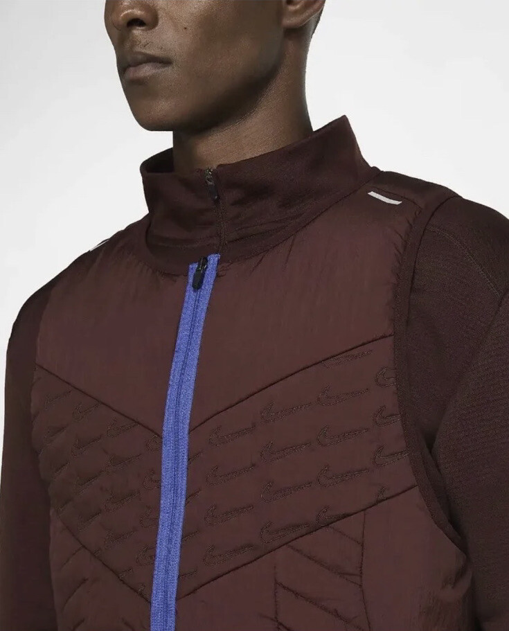 Nike Men's AeroLayer Reversible Running Vest Sleevele… Gem