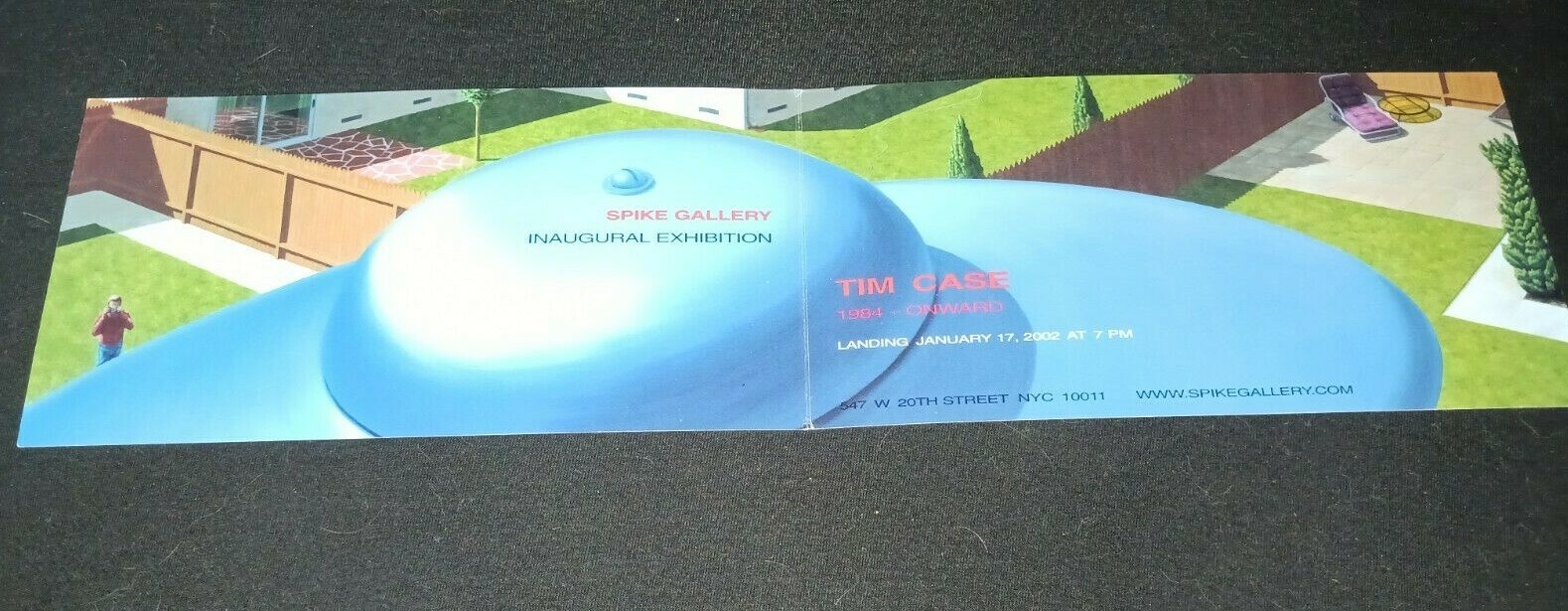 Tim CASE 1984-onward Spike Gallery 2002  art exhibition invitation ephemera card