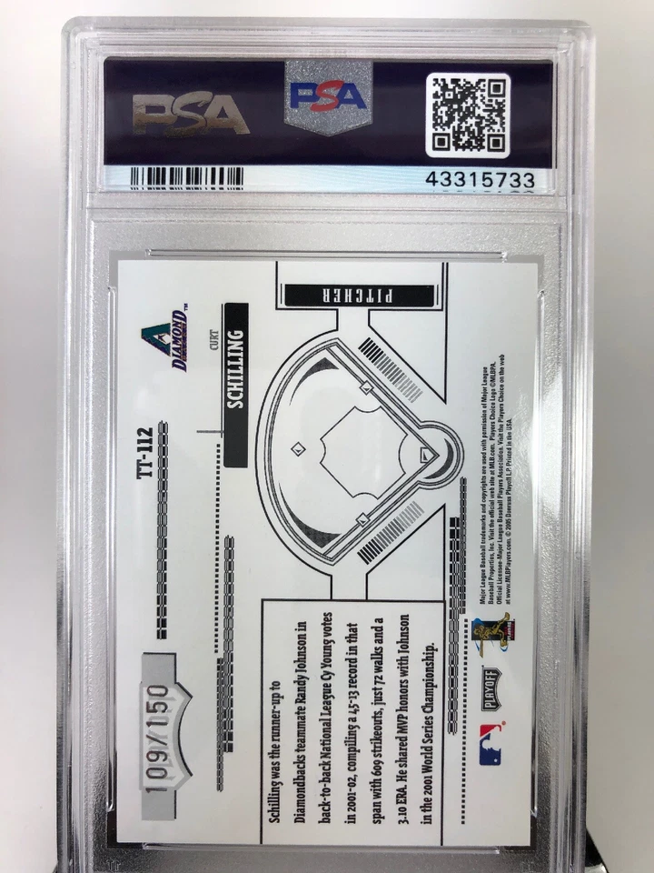 2005 Playoff Absolute Memorabilia Curt Schilling Tools Of The Trade PSA 10-/150 - Image 2 of 2