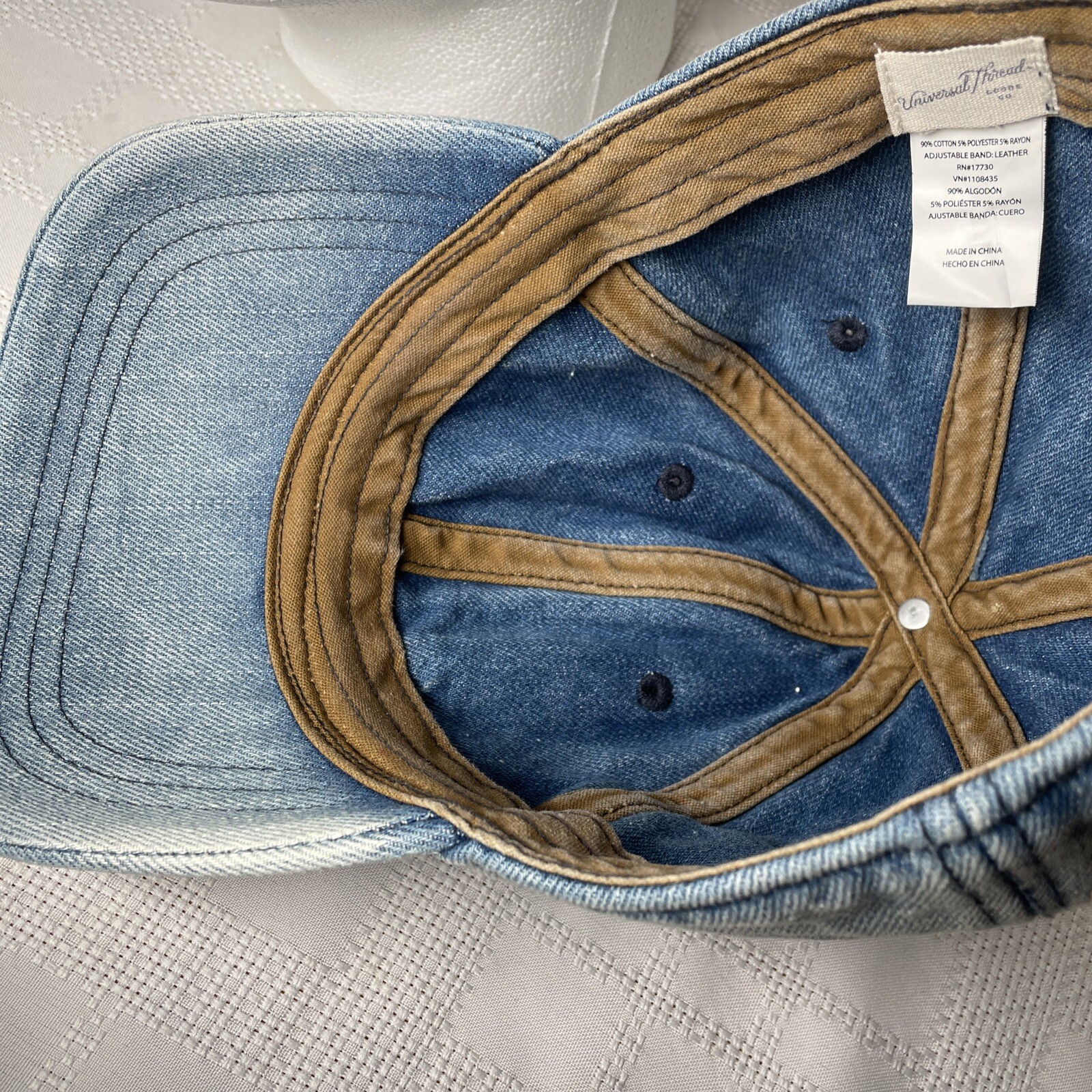 Universal Thread Denim Baseball Hat Adjustable Le… - image 9