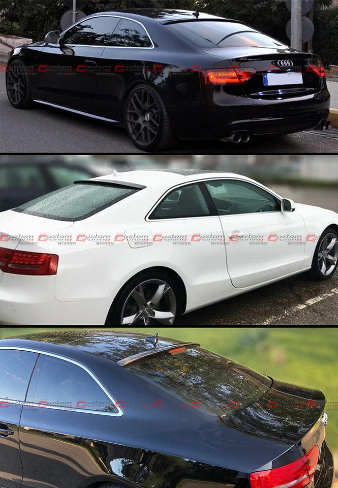 PARA 09-17 AUDI A5 QUATTRO S5 RS5 VIP FIBRA DE CARBONO TECHO TRASERO VENTANA ALERÓN ALERÓN Foto 4 de 4