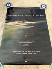 Listing image for Official Promo Poster Lightning Seeds 'See You In The Stars' BMG 2022 RARE