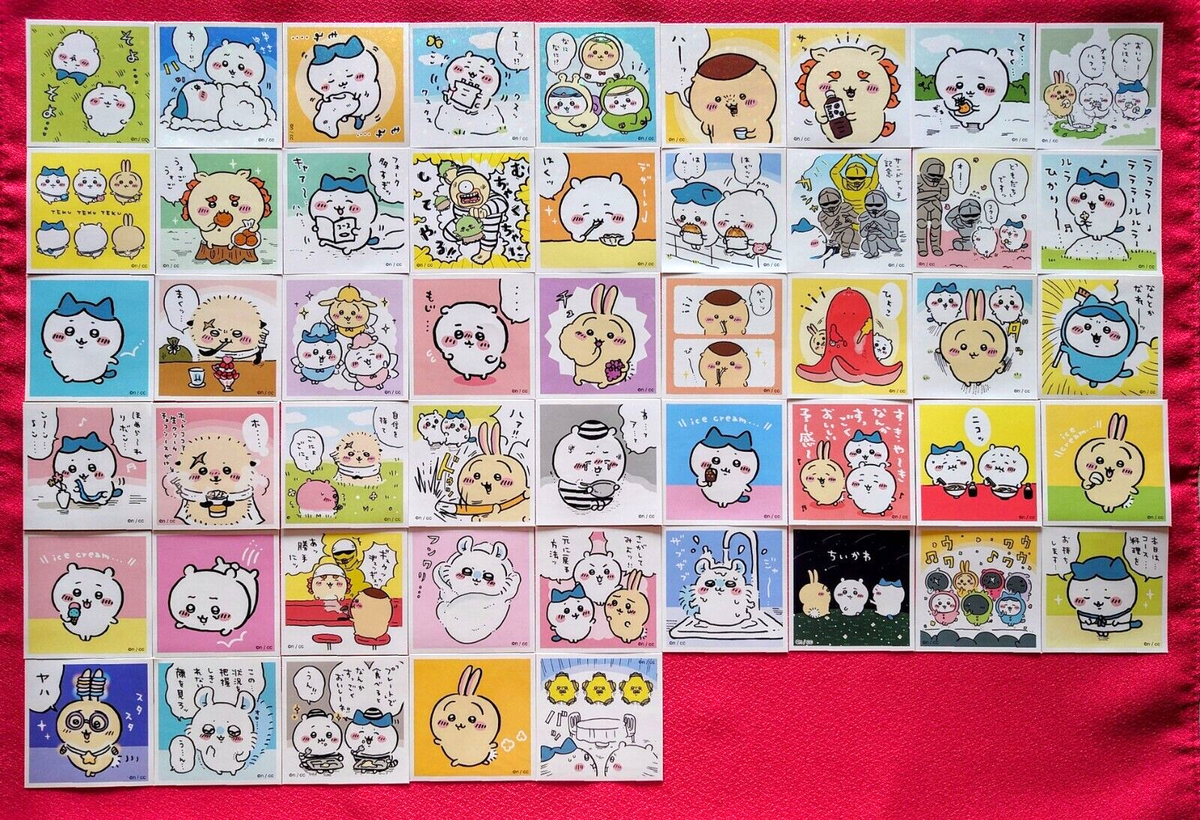 Chiikawa Sticker Seal Collection Complete Set of 50 All Holo ensky