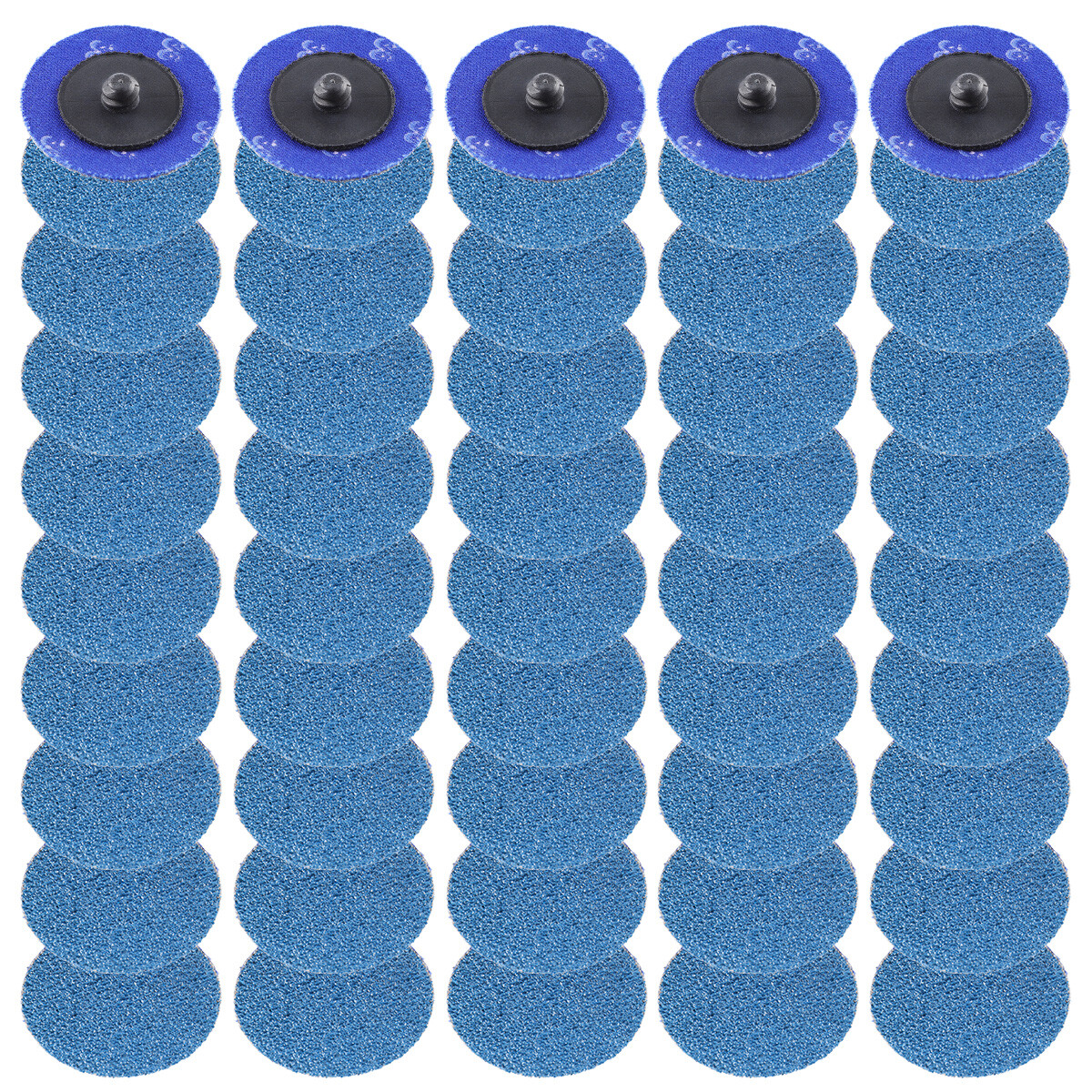 50PCS 2 inch 36 Grit Zirconia Roll Lock Die Grinder Quick Change Sanding Discs