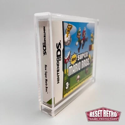 RESET RETRO Custodia acrilica box Nintendo DS protezione UV custodia game protector reset retrò