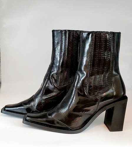 Topshop Honduras Western Boots Patent 