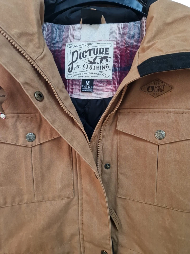 Picture Herren Winterjacke Friday Jkt Jacket Freizeitparka Winter Camel Gr. M - Bild 2 von 4