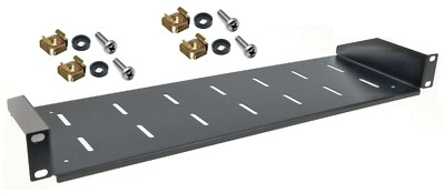 1 HE 19'' Rackablage, 15 cm tief, Fachboden Trägereinschub Rackwanne Rack Ablage