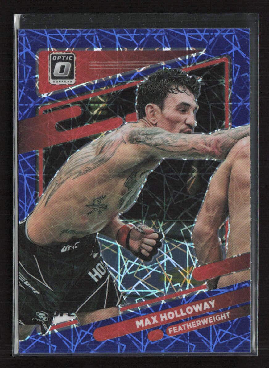 2022 Donruss Optic UFC #38 Max Holloway Blue Velocity