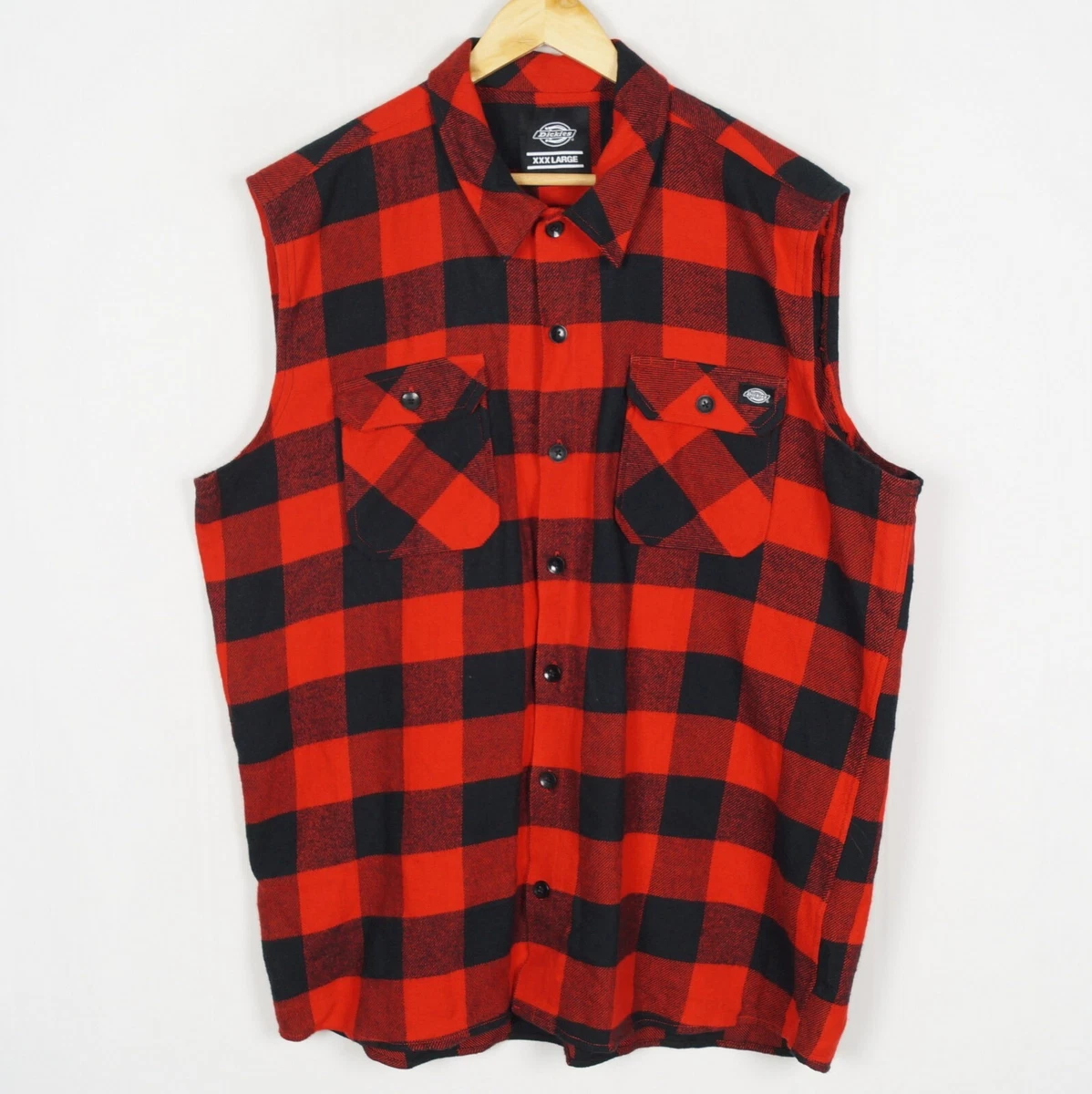 Red flannel vest mens sale