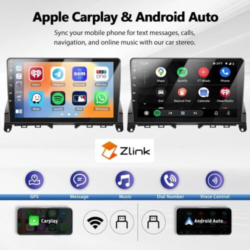 9" Android 13 For Mercedes Benz C Class W204 S204 Car Stereo Radio GPS Navi Wifi - Bild 4 von 16