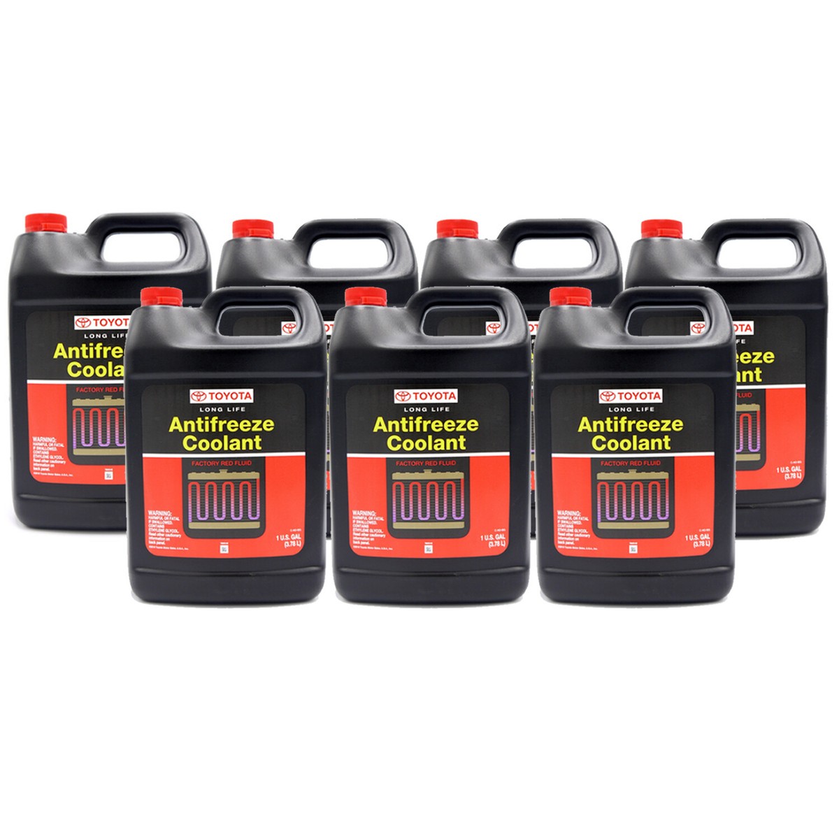 Genuine OEM Long Life Red 7 Gallon Engine Coolant Antifreeze | eBay
