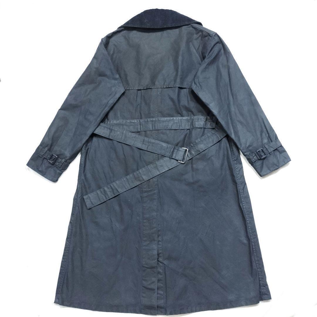 Barbour 80s Trench Coat C38 Navy Oil Wax Vintage Mint Barbour 80s Trench Coat C38 Navy Oil Wax Vintage Mint