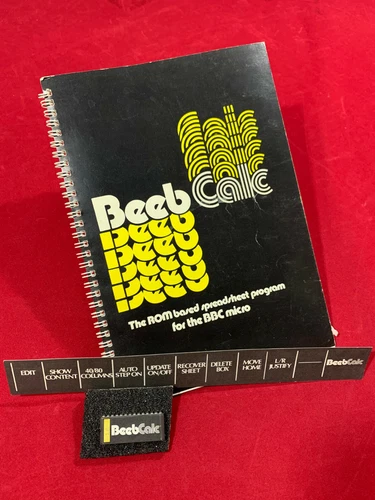 Beeb Calc ROM, Manual & Keystrip for BBC Micro Models A,B, b Master etc