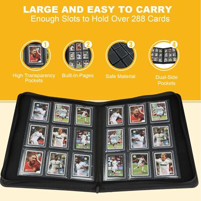 best card binder for top loaders 4-Pocket Black Toploader Binder for Trading Cards – Cardshellz main image 1
