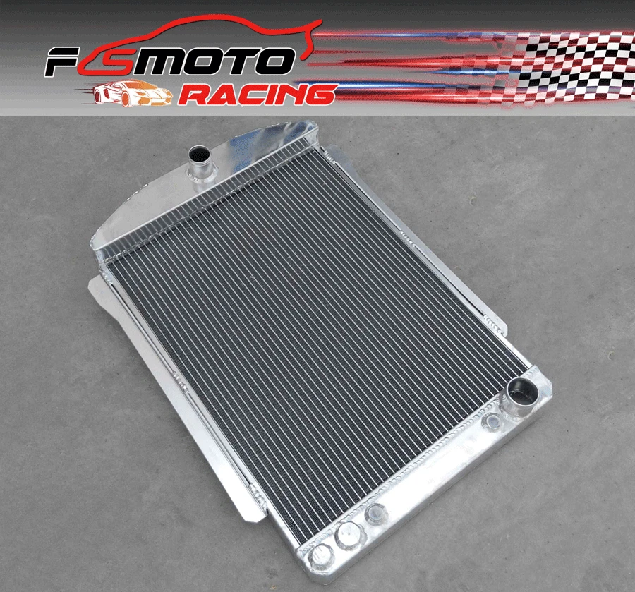 Radiador de aluminio para Chevrolet Chevy Car Street Rod 1940-1941 H=28" AT Foto 4 de 4