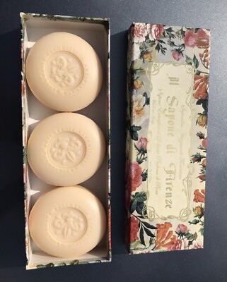 Saponificio Artigianale Fiorentino Soap Set Sapone Delicato  3 Bars X 150 G New