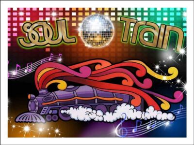 SOUL TRAIN MUSIC Cake Topper Personalised Edible Icing Image Birthday Decoration