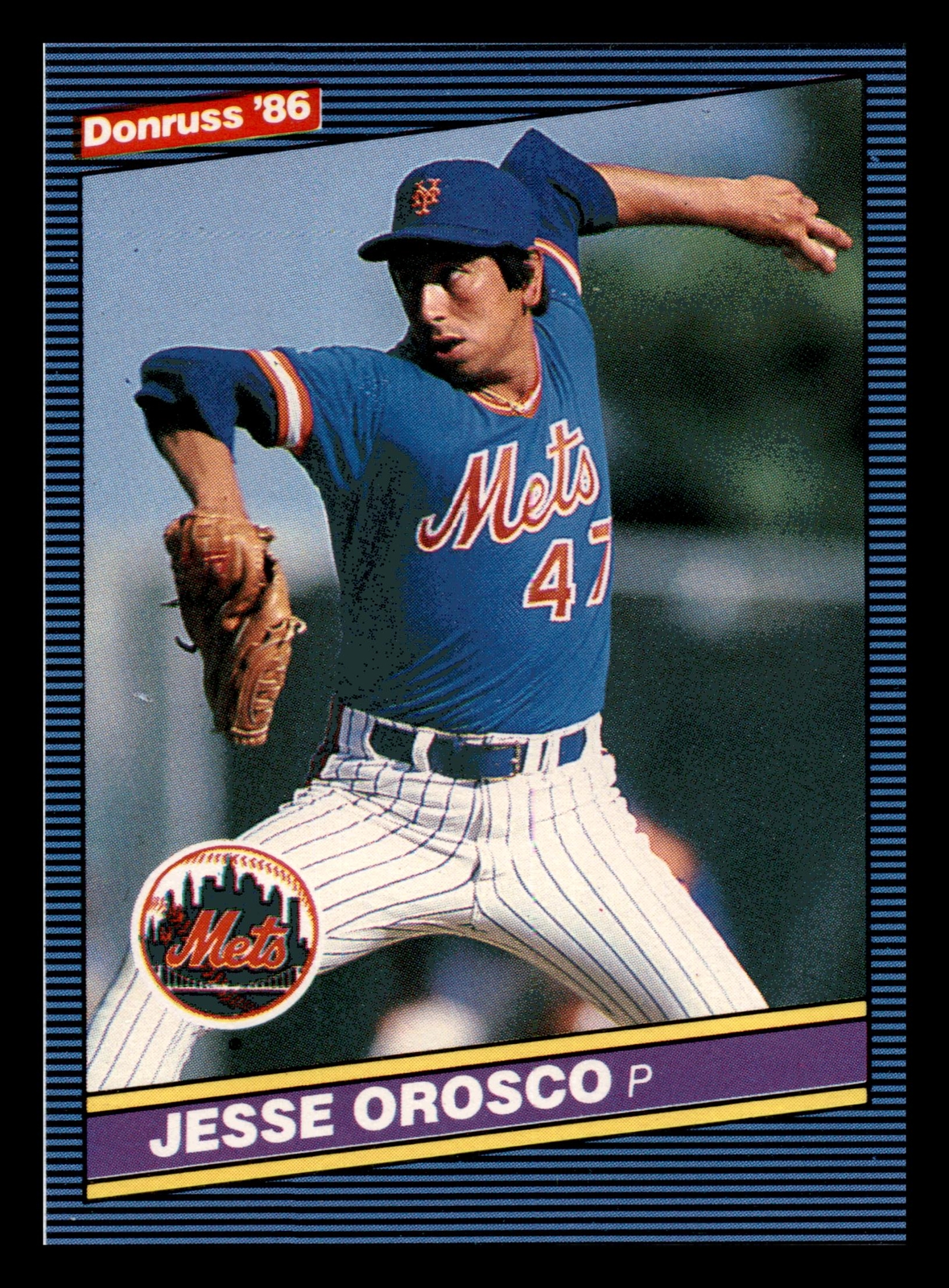 1986 Donruss Jesse Orosco #646 New York Mets NM-MINT